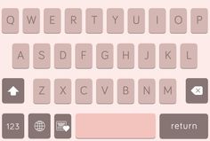 the keyboard is pink and brown with white letters on it's left hand side