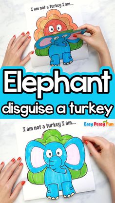 Love fall crafts for kids? This Disguise a Turkey as an Elephant Printable Template is a hilarious and creative way to celebrate Thanksgiving! Perfect for Thanksgiving crafts for kids, it combines animal crafts with fun turkey disguise projects and ideas that will keep kids entertained and laughing. Disguise A Turkey, Turkey Disguise Project, Elephant Printable, Turkey Disguise, Fun Fall Crafts, Fall Arts And Crafts, Turkey Crafts, Thanksgiving Crafts For Kids