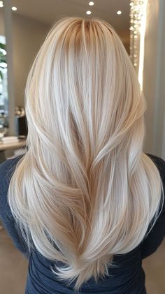 Hair Color Platinum Blonde, Hair Color Platinum, Angular Facial Features, Blonde Platinum, Perfect Blonde Hair, Summer Blonde Hair