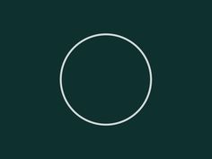 a white circle on a black background