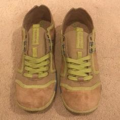 Diesel Mens Sneakers - Never Worn! Excellent Condition! Size: Us 8 Color: Khaki/Lime Mesh, Upper Rubber Sole Original Inserts Included! Feel Free To Message Me For Details! Green Suede Casual Sneakers, Casual Green Suede Sneakers, Green Casual Walking Sneakers, Casual Walking Sneakers With Stitched Sole, Casual Yellow Sneakers For Walking, Casual Yellow Walking Sneakers, Casual Khaki Sneakers With Cushioned Footbed, Casual Mid-top Khaki Sneakers, Casual Khaki Suede Sneakers