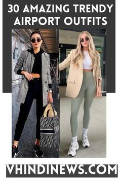 Outfits For Long Flights, Airport Outfits For Women, Leggings Travel Outfit, Stylish Airport Outfits, Peach Clothes, Flight Outfit