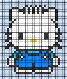 an image of a cross stitch pattern that looks like sonic the hedgehog from mario kart