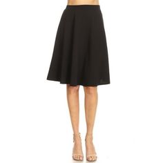 Women's Basic Stretchy Casual Solid A-Line Midi Skirts, You can easily wear these skirts for everyday wear, party, business setting, and even for loungewear. Size Chart(Inches) / HSK00989S => Length: 23.5/ Waist: 25 M => Length: 24/ Waist: 26 L => Length: 24.5/ Waist: 27 1XL => Length: 25/ Waist: 28 2XL => Length: 25.5/ Waist: 29 3XL => Length: 26/ Waist: 30 Color: Black.  Gender: female.  Age Group: adult. Casual Office Wear, Moa Collection, Party Business, Work Wear Women, Midi Skirts, Womens Basic, Stripe Skirt, Office Casual, Knee Length Skirt