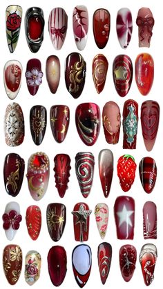 Red Nails, Nail Art, Nails, Red, Nail Arts