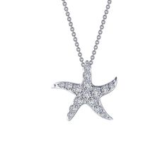 Whimsical Starfish Necklace Elegant Starfish Charm Star Necklace, Elegant Starfish Charm Necklace, Elegant Star-shaped Necklace With Starfish Charm, Elegant Jewelry With Starfish Charm, Elegant Silver Starfish Jewelry, Elegant Star-shaped Jewelry With Starfish Charm, Elegant Starfish Charm Pendant Jewelry, Elegant Pendant With Starfish Charm, Elegant Sterling Silver Jewelry With Starfish Charm