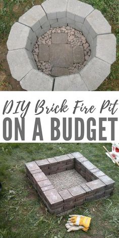 the diy brick fire pit on a budget