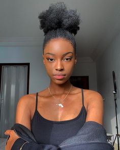 Girls Natural Hairstyles, Beautiful Natural Hair, Dark Skin Beauty, Natural Hair Inspiration, 4c Hairstyles, Black Girls Hairstyles, Brown Skin