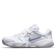 (WMNS) Nike Court Lite 2 White/Blue AR8838-112 (SNKR/Low Top/Women's/Non-Slip/Tennis Shoe/Shock-absorbing) Nike Court Lite 2, Nike Women's Court Vision Low Shoes, Nike Court Legacy Pearl White, Nike Court Vision Low Nn, Nike Court Legacy Size 5.5, Nike Tennis, Tennis Shoes, Tennis, Nike