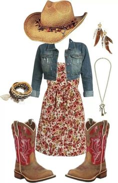 Country Girl Dresses, Mode Country, Mode Rockabilly, Country Jeans, Cowgirl Life, Outfit Planning, Cowgirl Outfit, Country Style Outfits, Cute Country Outfits