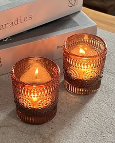 PRICES MAY VARY. 12 PCS candle holders: Each amber tealight candle holder measures 2.17"(bottom 2")D x 2.67"H, perfect for regular tealight candles votive and LED light (less than 1.5" width diameter) Thicker glass craft: The glass candle holders are carefully crafted from premium thick glass which is more durable and weighty than regular votives, use the votive candle holders to easily decorate your home, shelf, fireplace, or office, help create an elegant and romantic atmosphere for your home Wedding Table Votives, Mini Candle Holders, Glass Tealight Candle Holders, Small Candle Holders, Glass Votive Candle Holders, Glass Votive Holders, Tea Light Holders, Mini Candles, Glass Votive