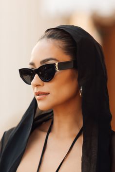 Futuristic Sunglasses, Ysl Sunglasses, Black Cat Eye, Cat Eye Eyeglasses, Chic Sunglasses, Saint Laurent Sunglasses, Black Cat Eye Sunglasses, Classic Sunglasses