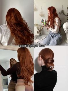 Hair Dye Ideas For Gingers, Lovelock Hair, Shades Of Ginger Hair, Curly Red Hair Aesthetic, Ginger Hair Shades, Copper Hair On Tan Skin, Copper Ginger Hair, Anastasia Hair, Ginger Beauty