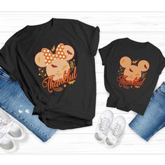 Disney Thankful Family Matching Thanksgiving T Shirt Disney Shirts For Family Matching Thanksgiving, Thanksgiving Shirt Ideas Vinyl, Thanksgiving Disney Shirts, Thanksgiving Tshirt Ideas, Disney Thanksgiving Shirts, Disney Thanksgiving, Vacation 2024, Disney World Christmas, Disney 2024