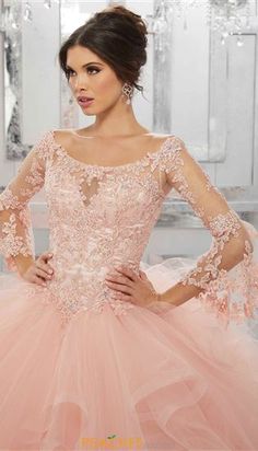 Quinceañera Dresses & Quince Puffy Gowns for Sweet 15 Mori Lee Quinceanera Dresses, Xv Dresses, Quinceñera Dresses, Quinceanera Dresses Pink, Tulle Balls, Pretty Quinceanera Dresses, Gaun Fashion, Ball Gown Skirt, Tulle Ball Gown