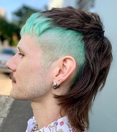 Men's Mullet, Short Punk Haircuts, Punk Haircuts, Punk Haircut, Punk Hairstyles, Short Punk Hair, Mens Hair Colour, 2023 Hair, Mullet Haircut