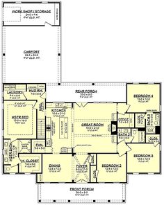 the first floor plan for this house