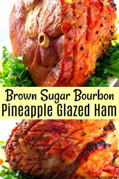 brown sugar bourbon pineapple glazed ham