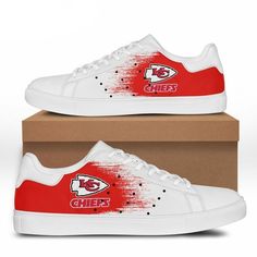 Kansas City Chiefs Ss Custom Sneakers Bg99 Easy 30 day return policy Chiefs Logo, Kc Chiefs, Custom Sneakers, Kansas City Chiefs, Kansas City, Order Now, Kansas, Black Women, Personal Style