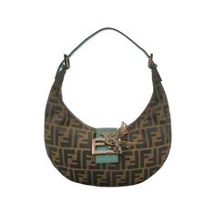 Fendi Croissant Shoulder Bag Medium Zucca Monogram Canvas Lizard-skin Strap Bird Brooch These are professional photos of the actual bag. CONDITION: VERY GOOD Light signs of use. DETAILS Fendi Croissant Zucca monogram canvas Lizard skin strap and buckle Width:27.5cm Height:24cm Depth:4.5cm Green Fendi Bag, Fendi Strap You, Fendi Purse Strap, Fendi Shoulder Bag Vintage, Fendi Guitar Bag, Lizard Skin, Sunglasses Logo, Chanel Jacket, Professional Photos