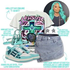 hellstar 🩵.. DM OR PRESS TEXT TO BE STYLED!! - Dm or text the number provided to be styled! - #hellstar #outfit #outfitoftheday #ootd… | Instagram Tomboy Outfit, Cute Highschool Outfits, Teen Swag, Pink Lifestyle, Friday Outfit, Birthday Vacation