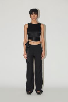 A silky sleeveless top with exaggerated long ties to wrap around for multiple looks and styling. Not fussy, The First Date Top is perfect for a night out. St Lawrence, First Date, Cut Design, Be Perfect, Wrap Around, First Look, Large Black, Final Sale, The Fosters