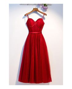 Shop burgundy long red corset back party dress with spaghetti straps online. All instock with free shipping. Pro since 2009. Red Party Dress, Dress With Corset, Red Corset, Red Party, Corset Back, Long Red, Party Dress Long, Maroon Color, Dresses For Teens