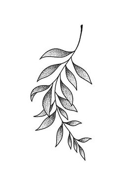 Leaf Tattoo Template, Plant Tattoo Sketch, Leaves Stencil Tattoo, Leave Outline Tattoo, Leaf Tattoo Stencil, Leaves Tattoo Design, Botanisches Tattoo, Blatt Tattoos