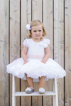 Flower girl wedding dress Big Bow Dress Formal Dress Party | Etsy Fitted White Bridesmaid Princess Dress, White Princess Tutu Dress For Confirmation, White Tutu Dress For Wedding, Ruffled Tutu Dress For First Communion, White Spring Princess Dress For Bridesmaid, White Spring Tutu Dress For Confirmation, White Tutu Dress For Confirmation In Spring, White Tutu Dress For Spring Confirmation, White Short Sleeve Princess Baptism Dress