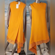 $1,790 New Oscar De La Renta Orange Asymmetric Wool Dress Us 6 Just Stunning. New With Price Tag $1,790.00 From Oscar De La Renta Recent Pre Fall Collection Day Dress Colorway: Orange Retail $1,790.00 Beautiful Orange Wool Daydress With Asymmetric Design. See Pictures For The Beautiful Detail. New Witt Tag - $1,799.00 Us Size 6: Please Go By Measurement Bust 38-39" Plus Strech Waist 42" Hips 50" Lenght 52" At The Longest Point ***** B C 1189 Modern Spring Dresses With Asymmetrical Hem, Modern Dresses With Asymmetrical Hem For Spring, Formal Summer Asymmetrical Dress With High-low Hem, Summer Formal Asymmetrical Dress With High-low Hem, Spring Asymmetrical Dress With Overlay, Formal Summer Asymmetrical High-low Dress, Summer Formal Asymmetrical High-low Dress, Formal Spring Asymmetrical Dress With High-low Hem, Modern Asymmetrical Dress For Spring