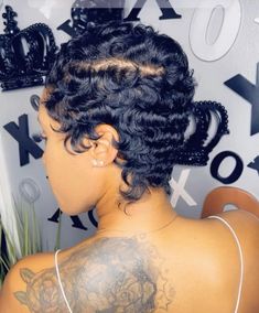 The Big Chop, Finger Wave Hair, Short Hair Waves, Curly Pixie Haircuts, Quick Natural Hair Styles