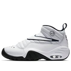 Nike Air Shake Ndestrukt 'White Navy' White/Navy-Black 880869-102 White Air Max Sneakers For Sports, White Basketball Shoes With Air Cushioning For Sports, White Basketball Shoes With Air Cushioning For Light Sports, Nike Dynamic White Basketball Shoes, Dynamic White Nike Basketball Shoes, Navy White, Navy And White, Nike Air, Nike