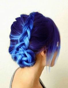 Curly Color, Pinterest Hair, Awesome Hair, Hair Color Blue, Cool Hair, Hair Coloring