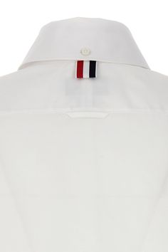 'Exaggerated point collar' cotton poplin shirt with button closure, logo label, oversized pointed collar. Color: White Size & Fit: Easy fit Composition: 100% cotton Made in: Italy SKU: FLL169A03113100 Our Products Are 100% Genuine. In All Cases We Stand By The Authenticity Of Every Product Sold On Our Site. Designer White Shirt With Button Cuffs, Designer White Shirt With Concealed Placket, White Cotton Shirt With Lapel Collar, White Lapel Collar Cotton Shirt, White Shirt With Lapel Collar For Daywear, Designer White Dress Shirt For Work, Designer White Top With Fold Down Collar, Modern White Shirt With Lapel Collar, White Button-up Shirt With Concealed Placket