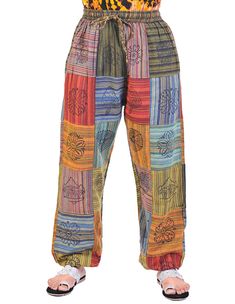 Get ready for some funky fresh fashion with our Square Patched Hand Printed Joggers. These one-of-a-kind joggers feature stylish square patches and a hand-printed design, making them a unique addition to any wardrobe. Comfortable and cool, these joggers are perfect for everyday wear with a touch of flair. Grab a pair now and stand out in style!