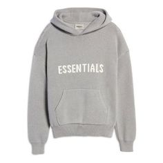 Fear of God Essentials SS21 x Nordstrom Knit Logo Hoodie 'Heather Oatmeal' FOG-SS21-664 Knitted Hoodie For Streetwear, Knitted Hooded Hoodie For Streetwear, Everyday Winter Sweater With Drawstring Hood, Cozy Knitted Sweatshirt For Streetwear, Casual Knitted Hoodie For Streetwear, Neutral Winter Sweatshirt For Loungewear, Cozy Cream Sweater For Streetwear, Casual Neutral Winter Sweatshirt, Casual Neutral Sweatshirt For Winter