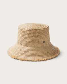 Lenny Bucket in Natural Spring Straw Bucket Hat, Casual Straw Sun Hat For Poolside, Casual Toquilla Straw Sun Hat For Poolside, Casual Toquilla Straw Hats For Poolside, Chic Straw Sun Hat For Poolside, Casual Straw Bucket Hat For Warm Weather, Casual Woven Bucket Hat For Vacation, Natural Straw Hat For Poolside, Woven Summer Bucket Hat