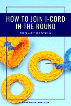 the instructions for how to join and crochet in the round, with text overlay