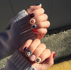 Long Nails Art, Art Nail Ideas, Long Nail Art, Hippie Nails, Nails Cute, Shoe Nails, Easy Nails, Short Nails Art