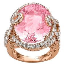 Oval Morganite Ring, Pink And Gold Wedding, Pink Bling, Pink Jewelry, Morganite Ring, Women Diamond, Pink Diamond, Brilliant Diamond, Morganite