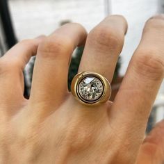 Jessie Thomas Drop Edge Bombé Diamond Ring · The Cut London · A modern edit of bespoke rings and meaningful jewels Diamond Signet Ring, Bespoke Rings, Bespoke Engagement Ring, Bezel Ring, Classic Engagement Rings, Bespoke Jewellery, Rose Gold Jewelry, Diamond Drops