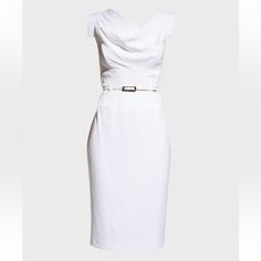 Size 6 New With Tag!! As Seen On Kim Kardashian, Meghan Markle, And Blake Lively Highly Desired Sold Out Style Originally Purchased From Neiman Marcus For $375 Belt Included! Dm For Questions Send Offers! Elegant White Sleeveless Midi Dress, Elegant White Sleeveless Beach Dress, Elegant White Lace Sleeveless Dress, Classic White Sleeveless Midi Dress, Elegant White Sleeveless Dress, White Fitted Sleeveless Formal Dress, Fitted White Sleeveless Cocktail Dress, Fitted White Sleeveless Dress For Cocktail, White Fitted Sleeveless Cocktail Dress