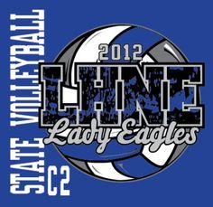 the logo for the 2012 line lady eagles