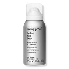 Travel Size Perfect Hair Day (PhD) Advanced Clean Dry Shampoo - Living Proof | Ulta Beauty Clean Dry Shampoo, Moroccanoil Dry Shampoo, Shampoo Brands, Travel Hairstyles, Toning Shampoo, Oily Scalp, Hydrating Shampoo, Hair Setting, Living Proof