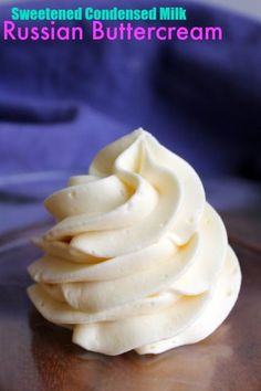 a close up of a cupcake on a table