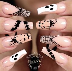 Horror Nails, Holloween Nails, Cute Halloween Nails, Fall Nail Trends, Fall Nail Art, Halloween Nail