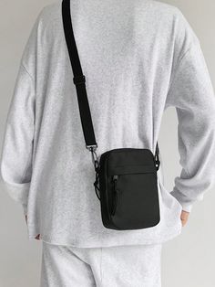 Minimalist Small Square Bag Daily Commuting Crossbody Bag, Oxford Fabric, Versatile Shoulder Bag Sling Bag Side Bag Square Bag Black Bag Business Casual Valentines Gift College Bag Summer Dad Scream Men Bag Winter Casual Thanksgiving Purse Holiday Bag Tote Bag Hiking Large Capacity Multi-Functional Outdoor Portable Fashionable Casual Vacation Bag For Men Christmas Gifts For Men Valentine Day Travel Essentials Holiday Essentials Camping Sling Bag For Men Stickers Bags Back To School Black    Poly Bigger Buttocks, Men Ootd, Mens Satchel, Sling Bag For Men, Mens Valentines Gifts, Workout Exercises, Vacation Bag, Fall Bags, Buttocks Workout