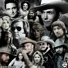 a collage of actors and their roles in the western series,'cowboys '