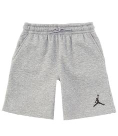 From Jordan&#x2C; these shorts feature:Full elastic waistbandDrawstring closureJumpman logo on left legKnee lengthPull-on constructionCotton/polyesterMachine wash/tumble dryImported. Boys Shorts, Trendy Boy Outfits, Cute Outfits For School, Fleece Shorts, Boy Shorts, Big Boys, School Outfits, Boyfriend Gifts, Boy Outfits