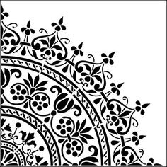 an intricately designed design on a white background